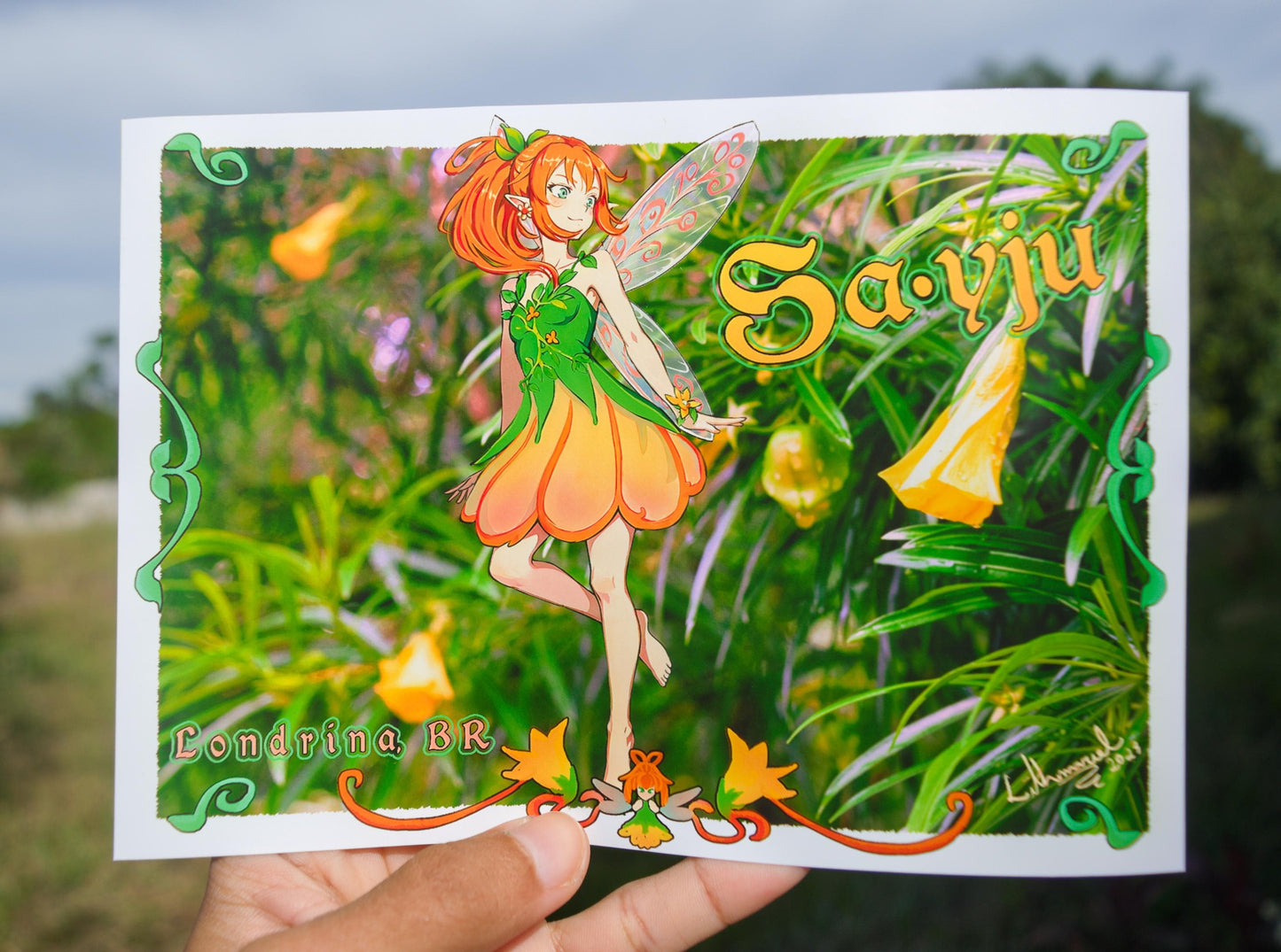 Tea & Petals Codex ~ Conjunto de prints/cartão postal de fadas (2 peças)