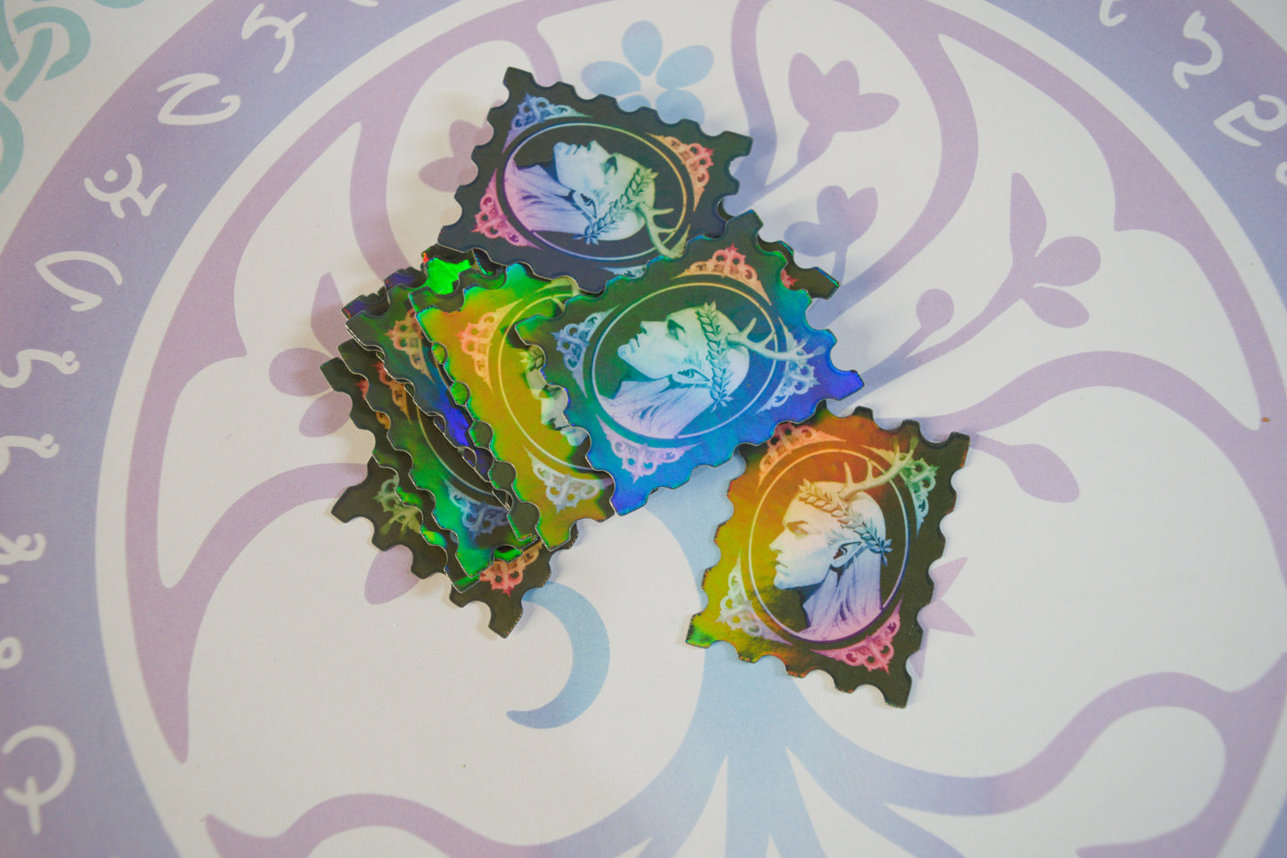 Tea & Petals Codex ~ Conjunto de prints/cartão postal de fadas (2 peças)