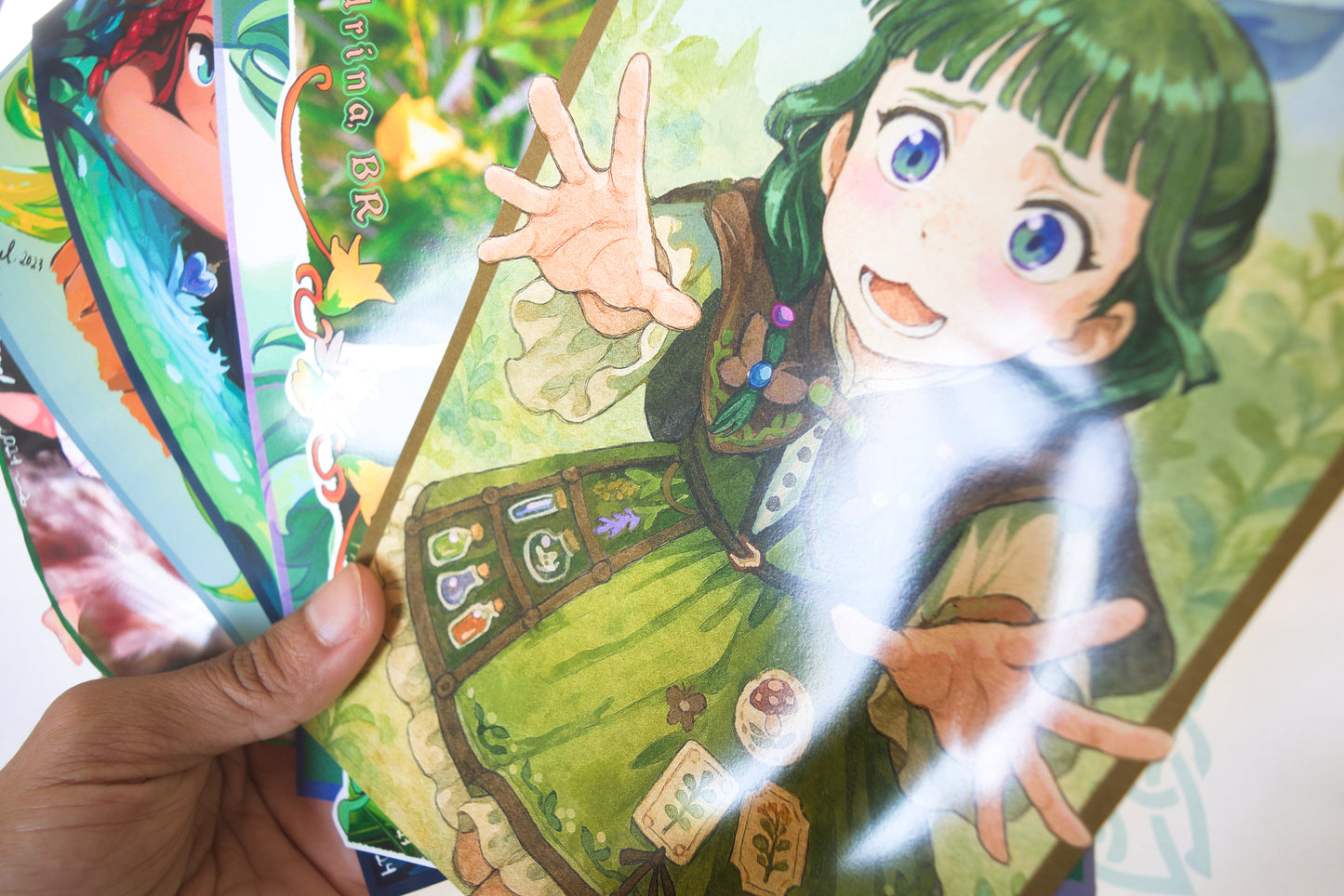 Tea &amp; Petals Codex ~ Conjunto de prints/cartão postal de fadas (2 peças)